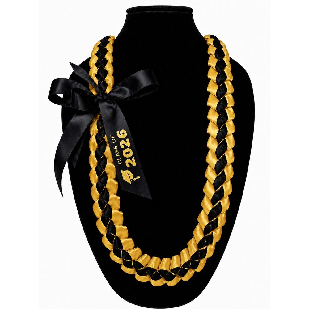 Gold and black  Graduation Lei Class of 2026
